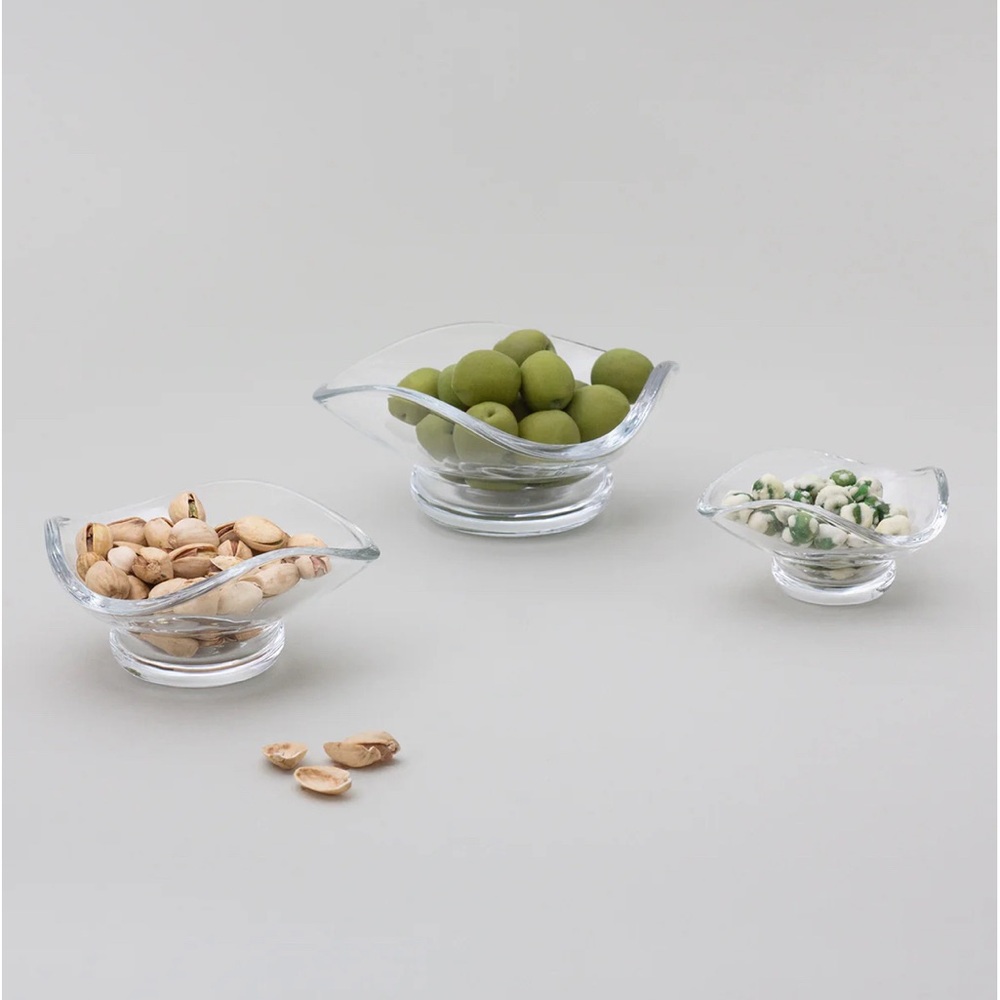NWT-SIN URCH GLASS DECORATIVE BOWLS (SET OF 3)